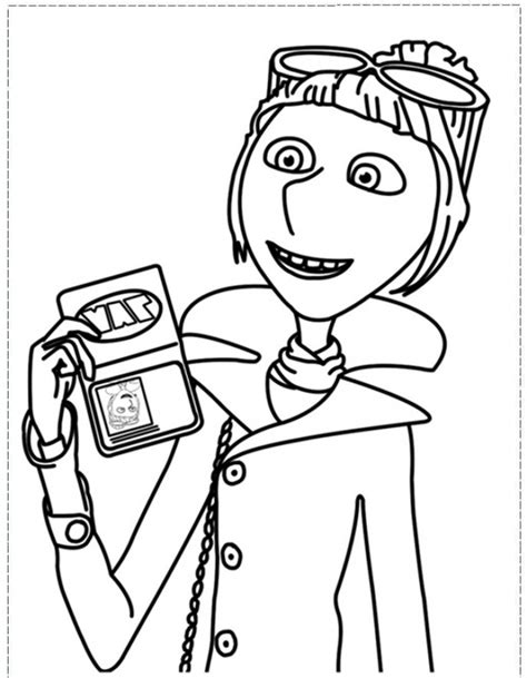 Vector Despicable Me Coloring Page Cssvery