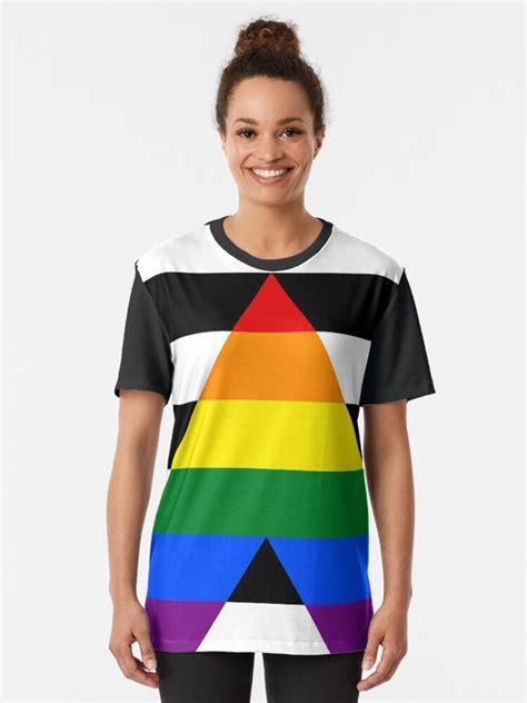 Straight Ally Lgbtq Pride Rainbow Flag T Shirt For Sale By