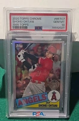 Topps Chrome Shohei Ohtani Th Anniversary Tc Psa