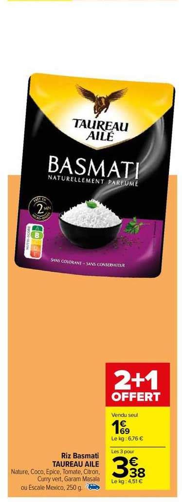 Promo Riz Basmati Taureau Ailé chez Aldi iCatalogue fr