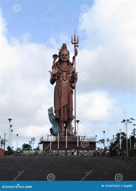 mangal mahadev  tallest statue  mauritius editorial photo