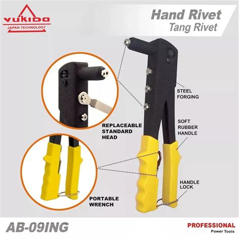 Jual Yukido Tang Ripet Hand Rivet Mm Tembakan Paku Inch