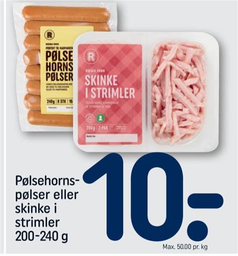 Rema 1000 Skinkestrimler Tilbud Hos Rema 1000