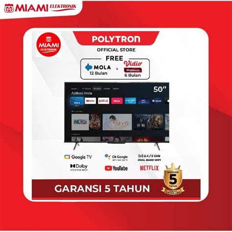 Jual Polytron Pld Ug Pld Ug K Uhd Smart Google Tv Inch