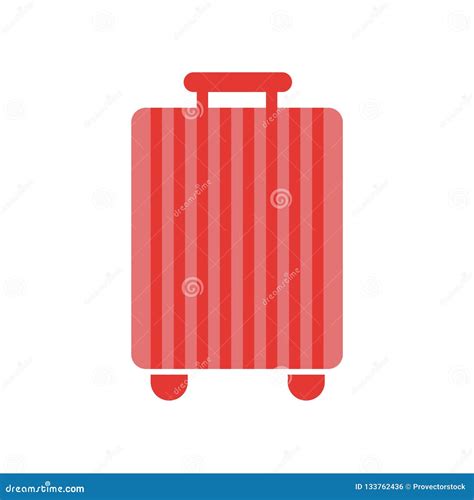 Suitcase Icon Vector Sign And Symbol Isolated On White Background