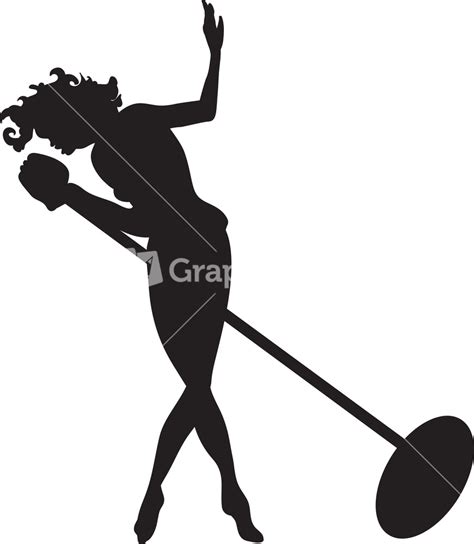 singer silhouette clipart - Clipground