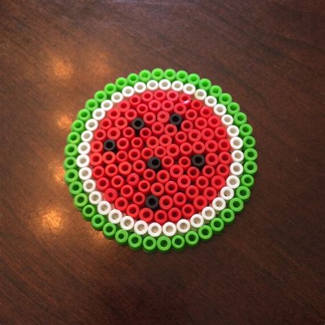 Watermelon Perler Bead Designs