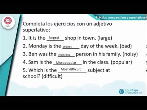 Ejercicios De Comparativos En Inglés Resueltos