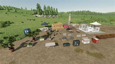 Placeable Objects Pack V10 Fs22 Mod Farming Simulator 22 Mod