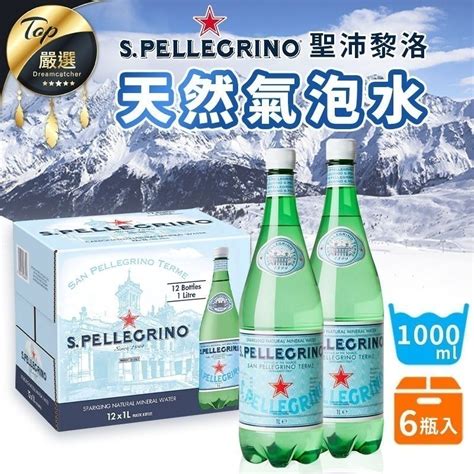 【現貨！純淨天然 6瓶入】聖沛黎洛 氣泡水 1000ml 天然氣泡水 氣泡礦泉水 Spellegrino｜tebd82 捕夢網生活夢工坊