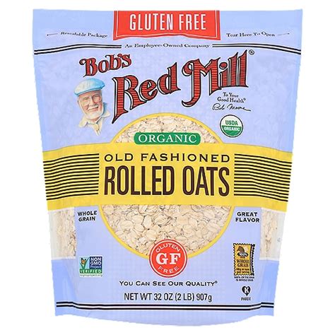 Bob S Red Mill Organic Old Fashioned Rolled Oats 32 Oz Fairway