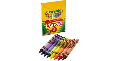 Crayola Large Size Crayons 8 Crayons In A Tuck Box Bin80 Crayola Llc Crayons