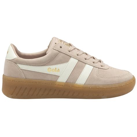 buy gola womens grandslam suede trainers  rosewhite   gola