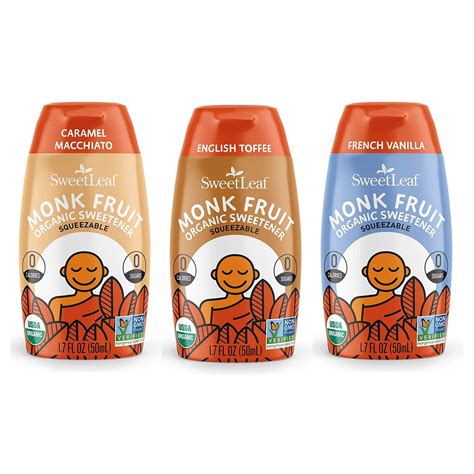 Sweetleaf Organic Monk Fruit Liquid Bundle English Toffee French