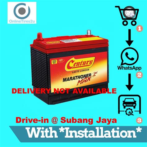 Century Car Battery Ns Ls With Installation Shopee Malaysia