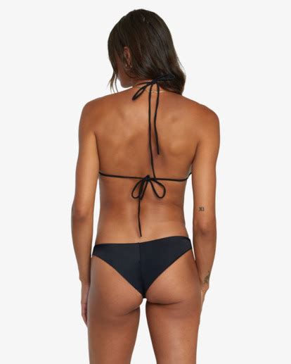 Solid Halter Triangle Bikini Top RVCA