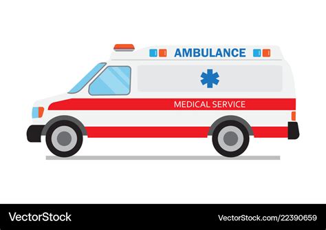 Ambulance car medical service Royalty Free Vector Image