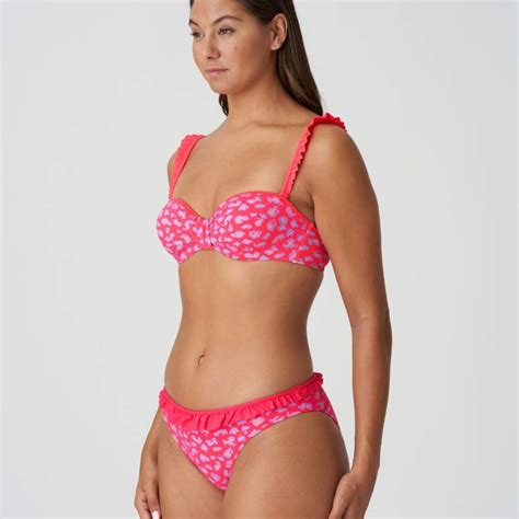 Bikini Rosa Sin Tirantes Unas Con Descuento Bikini Sin Tirantes