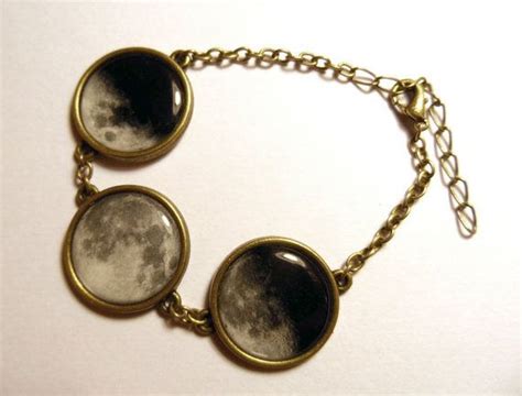 Moon Phase Bracelet Large Etsy Bronze Bracelets Moon Phases