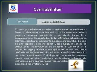 Validez Y Confiabilidad Ppt