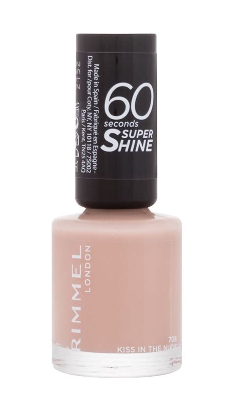 Nagų lakas Rimmel London 60 Seconds Super Shine 708 Kiss In The Nude