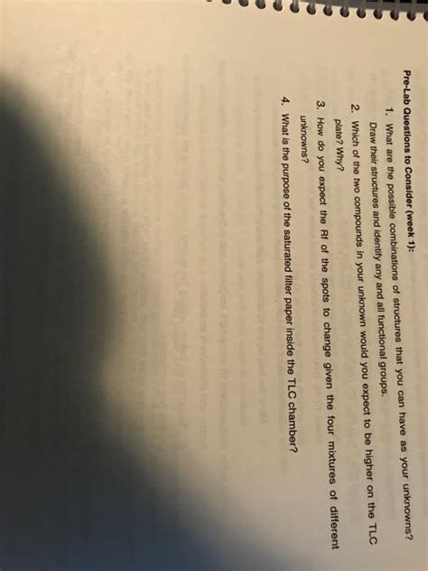 Solved I Need Help With These Prelab Questions Please The