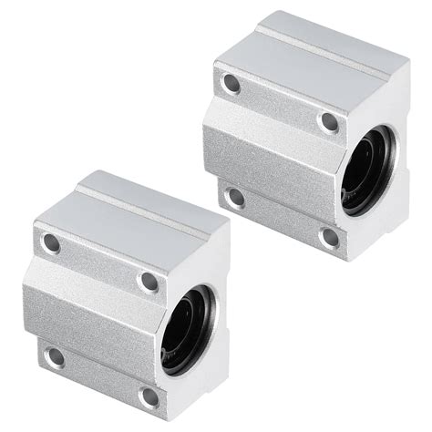 Kozelo 2pcs SCS12UU Linear Slide Blocks 12mm Bore Steel Linear