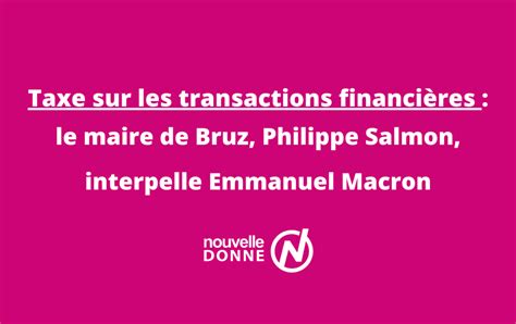 Taxe sur les transactions financières le maire de Bruz Philippe