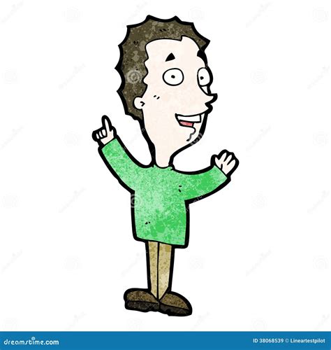 Cartoon Excited Man Stock Vector Illustration Of Excited