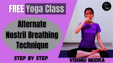 Alternate Nostril Breathing │yoga Breathing Technique │pranayama │ Step