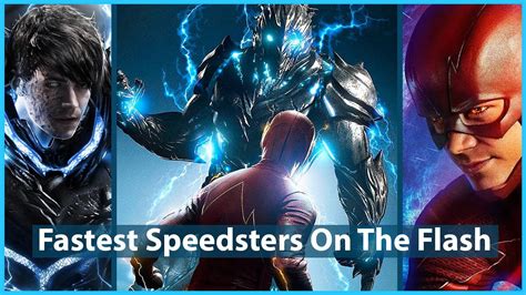 Top 10 Fastest Speedsters On The Flash English Youtube