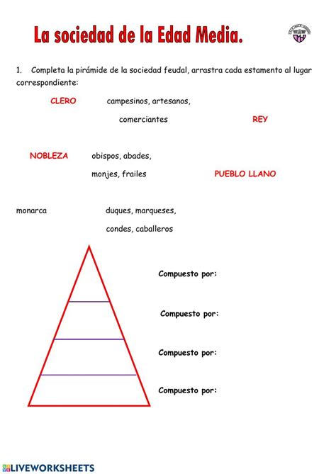 Actividad online de La Edad Media para 5º Puedes hacer los ejercicios