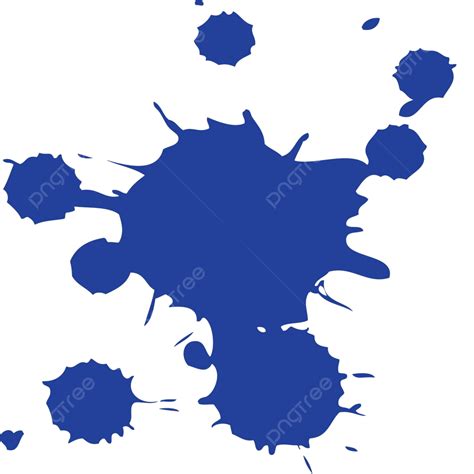 Respingo De Respingo De Tinta Azul Cor Splat Vetor Png Respingo