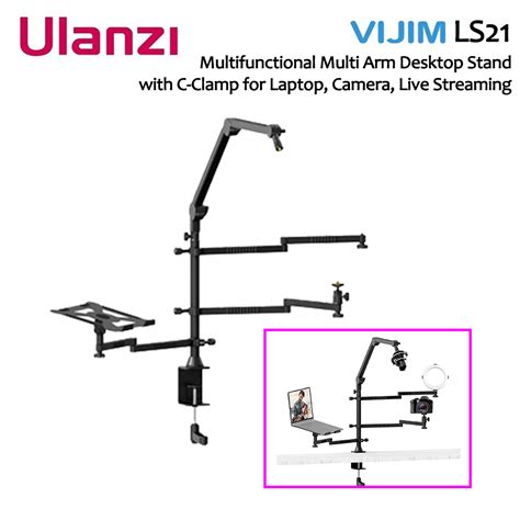 Ulanzi Vijim Ls Multifunction Multi Arm Desktop Stand With C Clamp