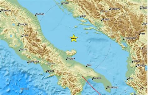 Forte Terremoto Nel Mare Adriatico Scossa Avvertita In Tutto L Abruzzo