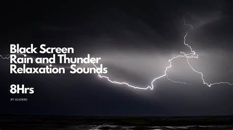 Black Screen Rain and Thunder 8Hrs - YouTube