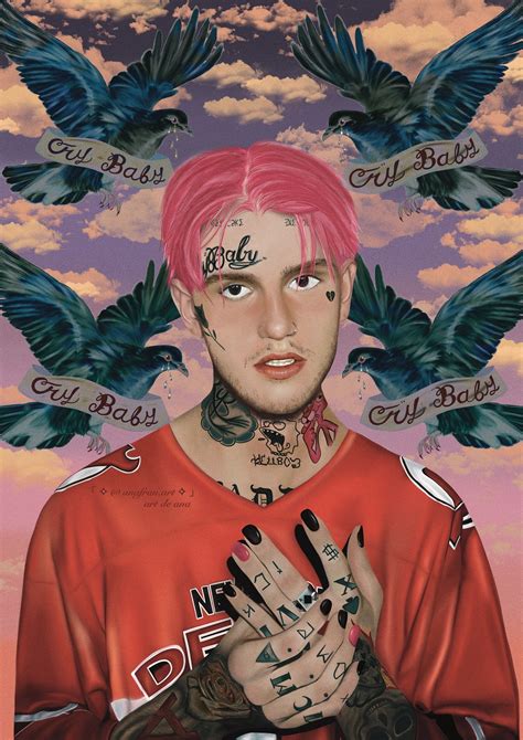 Lil Peep Digital Art Lil Peep Fan Art Music Artwork Digital