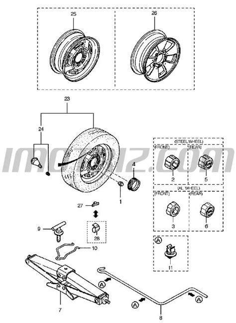 Tornillo Sujecion Llanta Repuesto Sportage