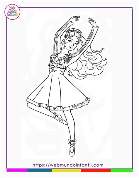 Dibujos De Barbie Para Colorear E Imprimir En Pdf