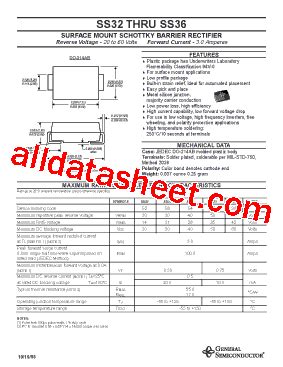 SS34 Datasheet(PDF) - General Semiconductor