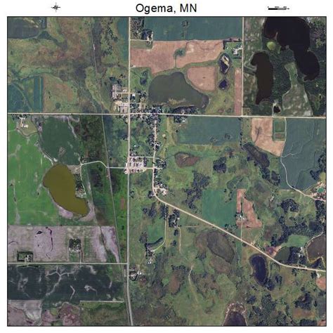 Aerial Photography Map of Ogema, MN Minnesota