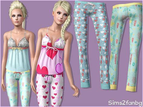 The Sims Resource 316 Teen Sleepwear Bottom 1