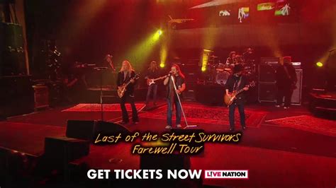 Lynyrd Skynyrd Last Of The Street Survivors Farewell Tour Youtube