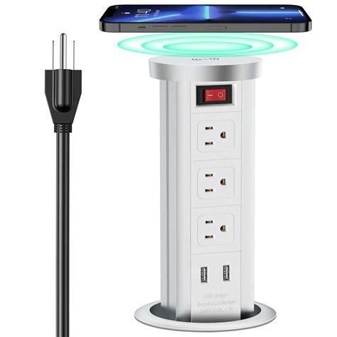 Buy Automatic Raising Power Strip Wireless Charging Stations