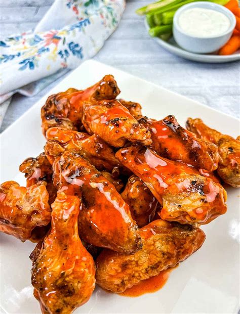 Grilled Chicken Wings with Buffalo Sauce - Grill What You Love