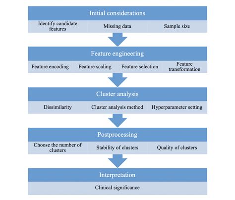 Schematic Of The Typical Cluster Analysis Steps Download Scientific