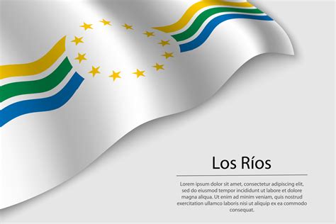 Waviing Flag Of Los Rios 25356615 Vector Art At Vecteezy