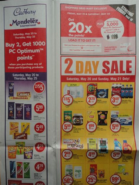 Shoppers Drug Mart Canada Flyer Sneak Peek 20x The PC Optimum Points