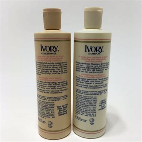 Vintage Ivory Shampoo And Conditioner Dry Hair 15 Oz 1982 Pandg Usa New