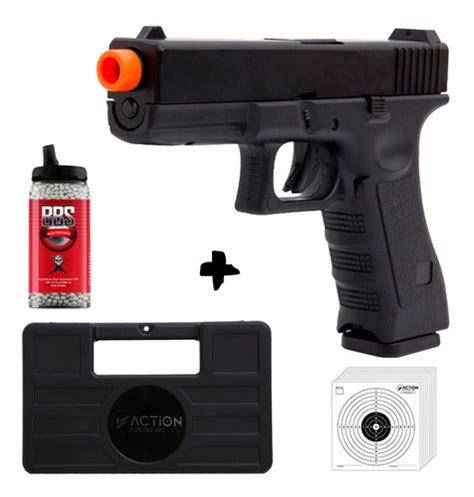 Pistola Airsoft Gbb Glock R Army Armament Blowback Parcelamento Sem